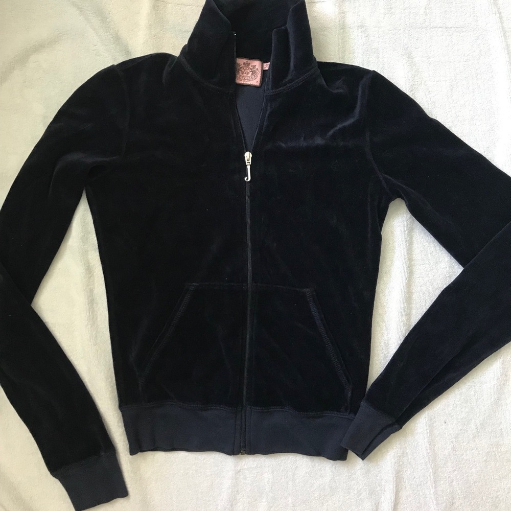 Juicy Couture Dark Blue Velour Jacket